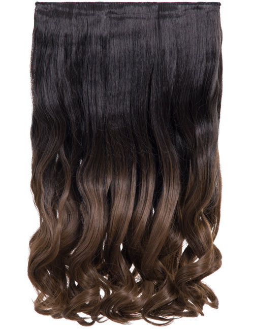 Curly 20" Dip Dye Clip-In Synthetic Hair Extensions - G1007L