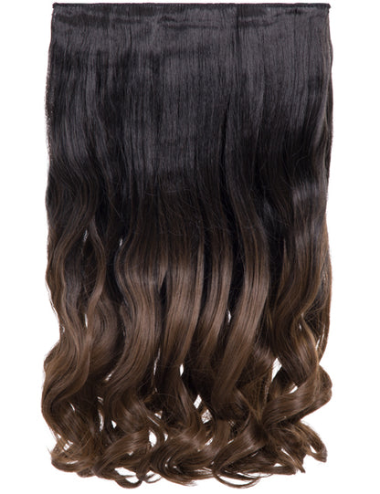 Curly 20" Dip Dye Clip-In Synthetic Hair Extensions - G1007L