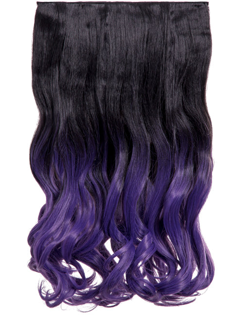 Curly 20" Dip Dye Clip-In Synthetic Hair Extensions - G1007L