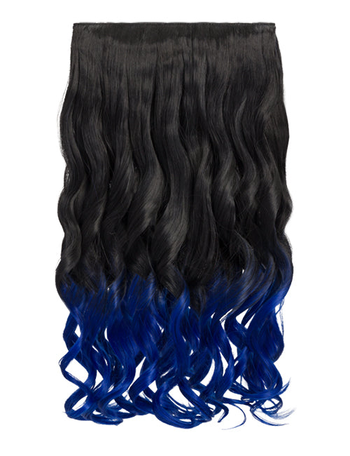 Curly 20" Dip Dye Clip-In Synthetic Hair Extensions - G1007L