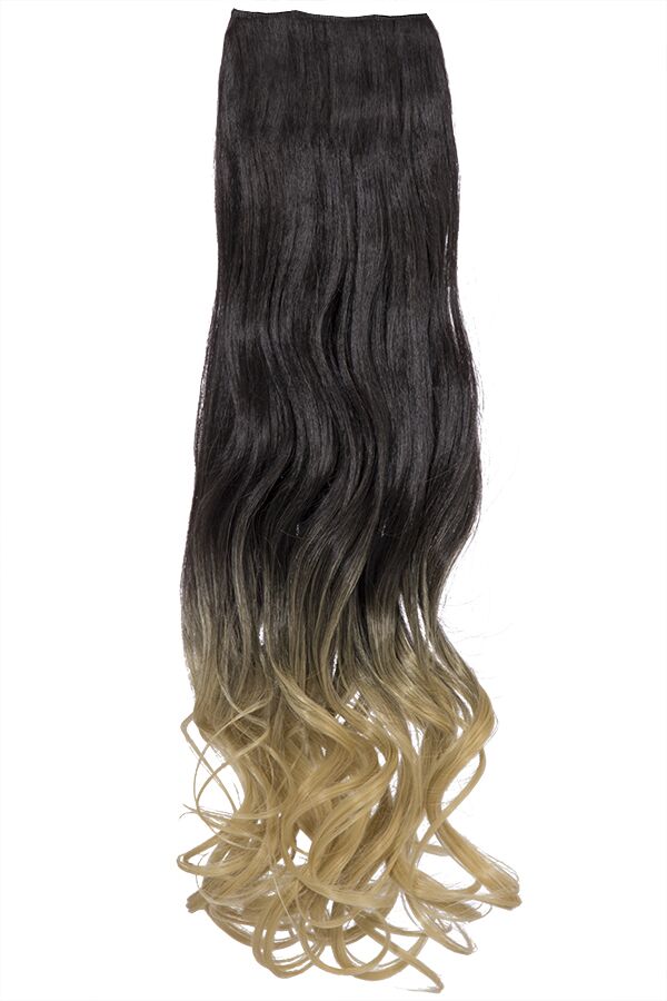 Curly 20" Dip Dye Clip-In Synthetic Hair Extensions - G1007L