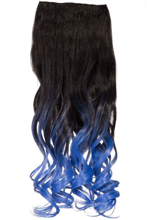 Curly 20" Dip Dye Clip-In Synthetic Hair Extensions - G1007L