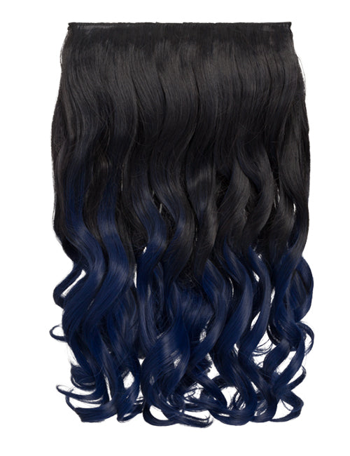 Curly 20" Dip Dye Clip-In Synthetic Hair Extensions - G1007L