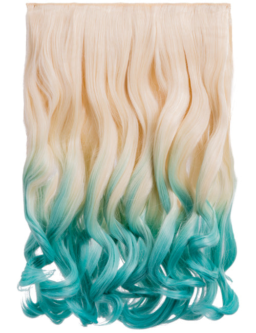 Curly 20" Dip Dye Clip-In Synthetic Hair Extensions - G1007L
