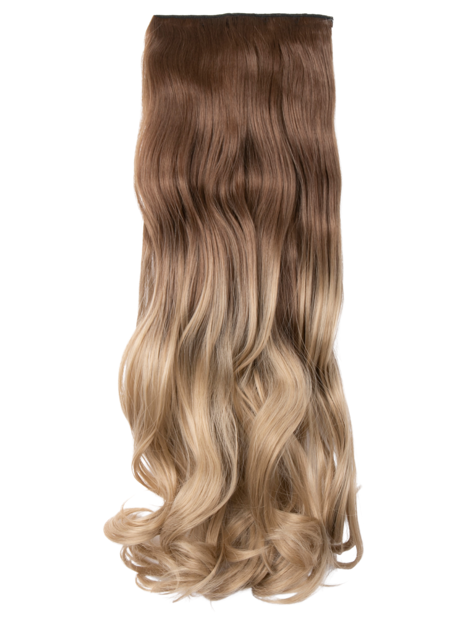 Curly 20" Dip Dye Clip-In Synthetic Hair Extensions - G1007L