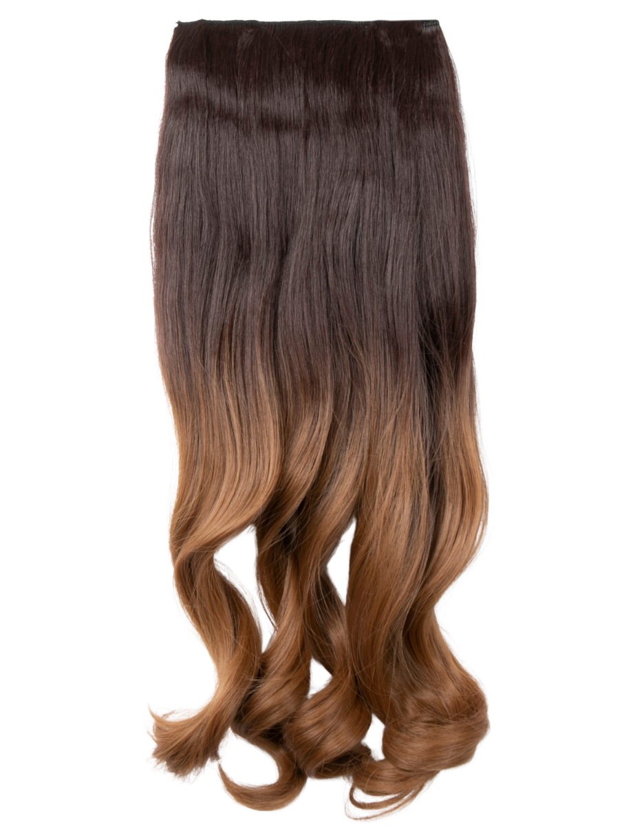 Curly 20" Dip Dye Clip-In Synthetic Hair Extensions - G1007L