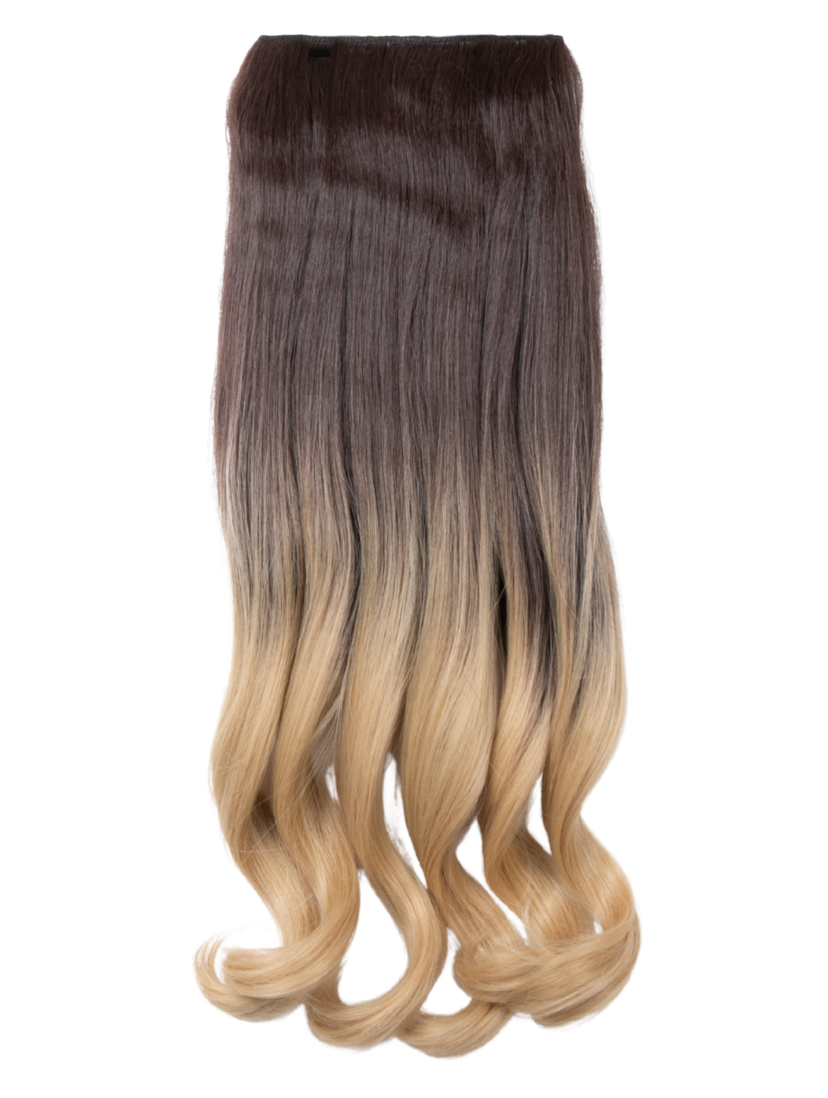 Curly 20" Dip Dye Clip-In Synthetic Hair Extensions - G1007L