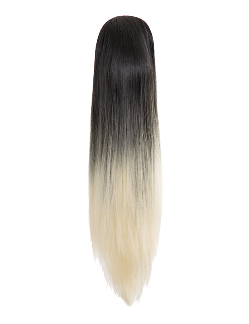 Straight 22" Dip Dye Claw Clip Synthetic Hair Ponytail - G128