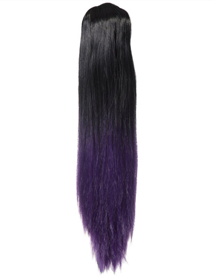Straight 22" Dip Dye Claw Clip Synthetic Hair Ponytail - G128