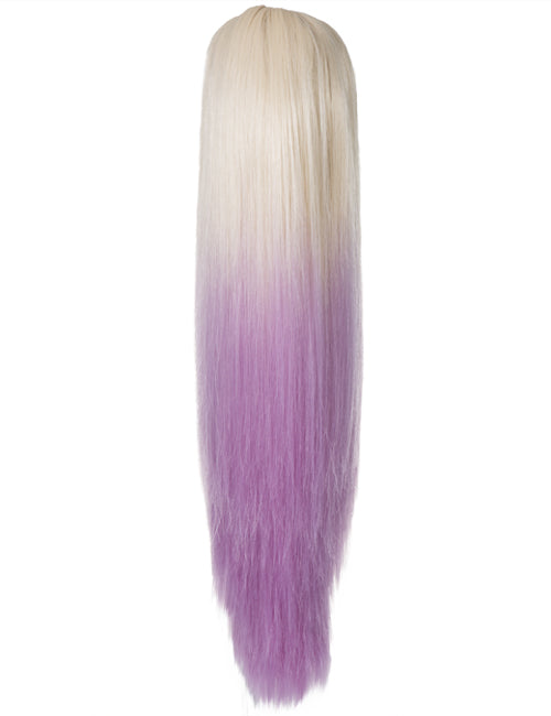 Straight 22" Dip Dye Claw Clip Synthetic Hair Ponytail - G128