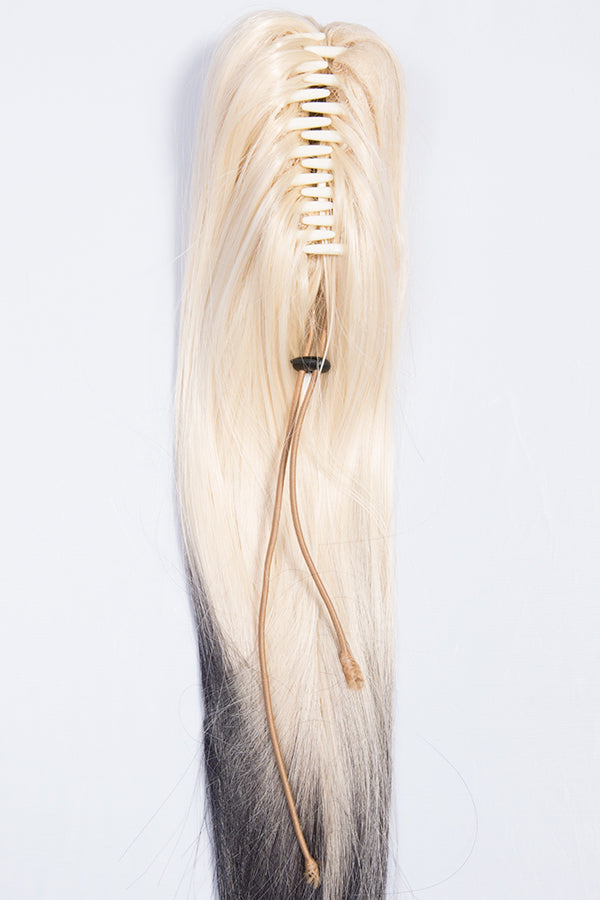 Straight 22" Dip Dye Claw Clip Synthetic Hair Ponytail - G128