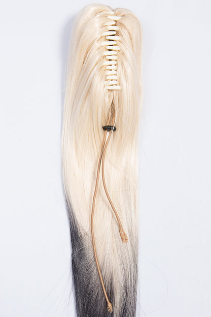 Straight 22" Dip Dye Claw Clip Synthetic Hair Ponytail - G128