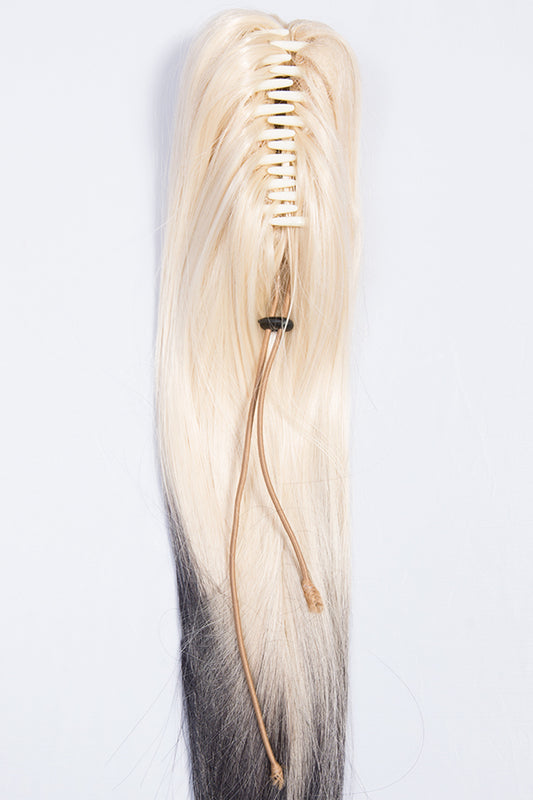 Straight 22" Dip Dye Claw Clip Synthetic Hair Ponytail - G128