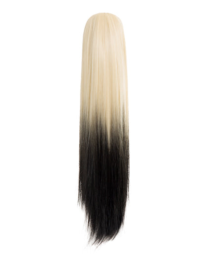 Straight 22" Dip Dye Claw Clip Synthetic Hair Ponytail - G128