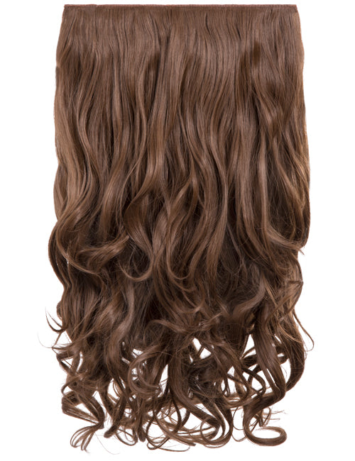 One Piece 20" Curly Synthetic Clip In Hair Extensions - G1C