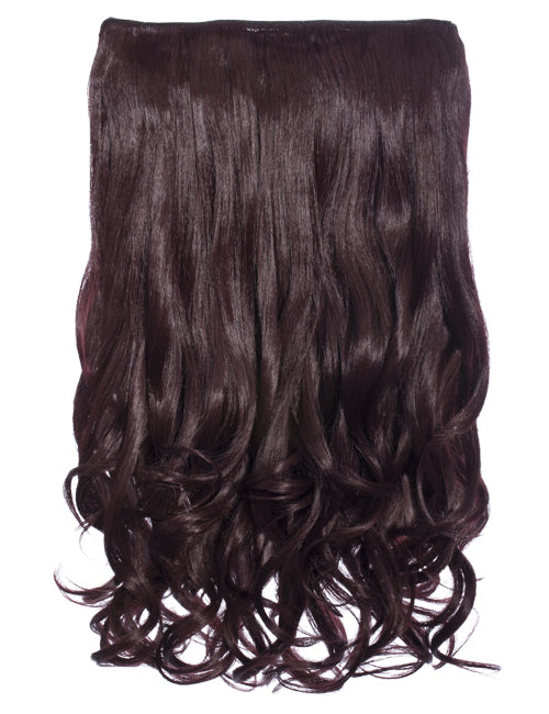 One Piece 20" Curly Synthetic Clip In Hair Extensions - G1C
