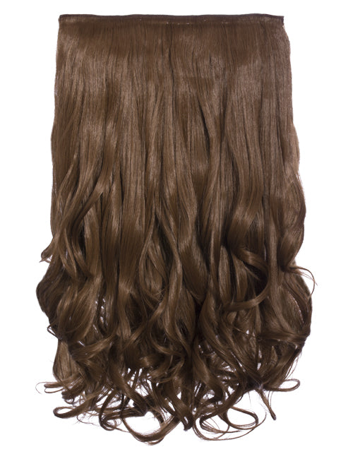 One Piece 20" Curly Synthetic Clip In Hair Extensions - G1C