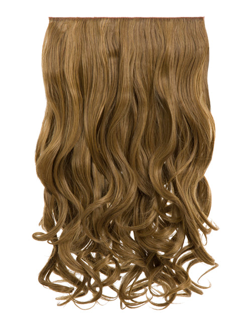 One Piece 20" Curly Synthetic Clip In Hair Extensions - G1C