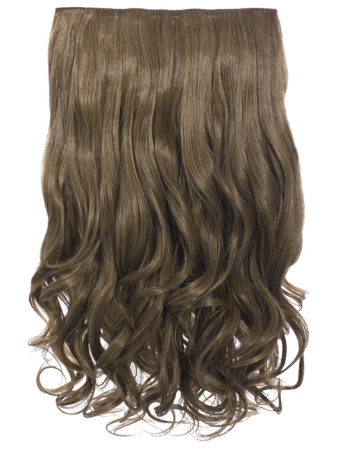 One Piece 20" Curly Synthetic Clip In Hair Extensions - G1C