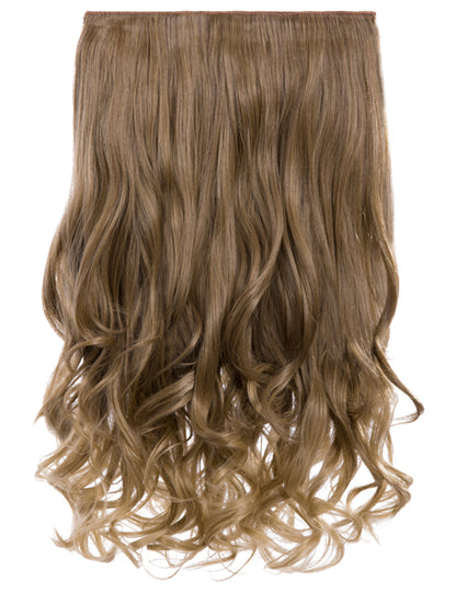 One Piece 20" Curly Synthetic Clip In Hair Extensions - G1C