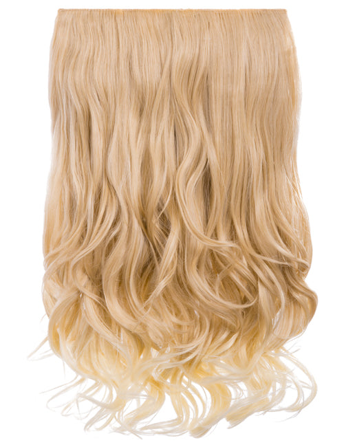 One Piece 20" Curly Synthetic Clip In Hair Extensions - G1C