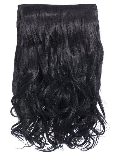 One Piece 20" Curly Synthetic Clip In Hair Extensions - G1C