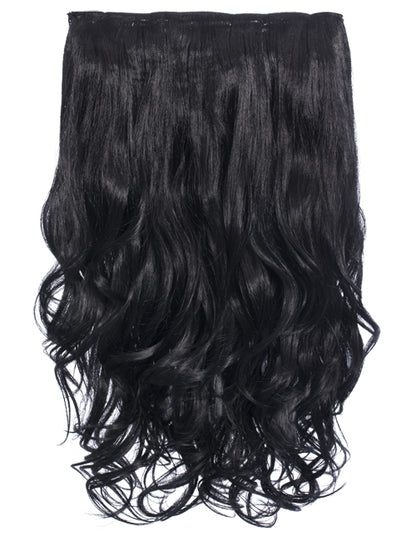 One Piece 20" Curly Synthetic Clip In Hair Extensions - G1C
