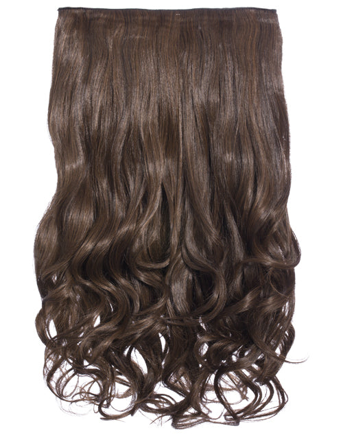 One Piece 20" Curly Synthetic Clip In Hair Extensions - G1C