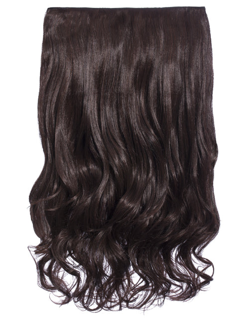 One Piece 20" Curly Synthetic Clip In Hair Extensions - G1C