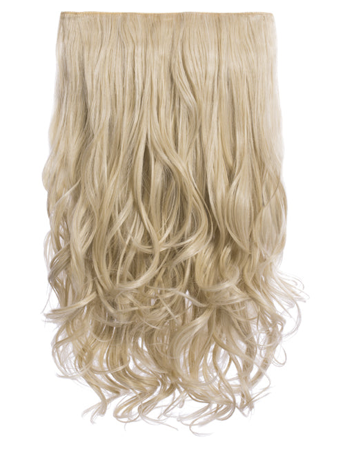 One Piece 20" Curly Synthetic Clip In Hair Extensions - G1C