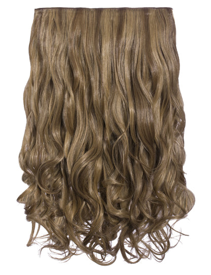 One Piece 20" Curly Synthetic Clip In Hair Extensions - G1C