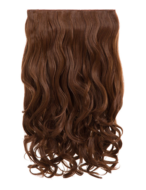 One Piece 20" Curly Synthetic Clip In Hair Extensions - G1C