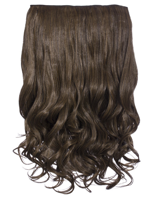 One Piece 20" Curly Synthetic Clip In Hair Extensions - G1C