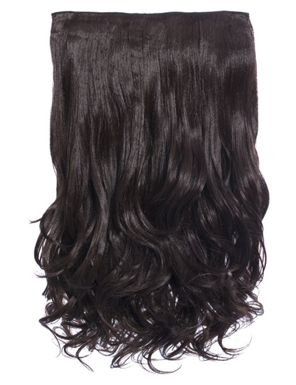 One Piece 20" Curly Synthetic Clip In Hair Extensions - G1C