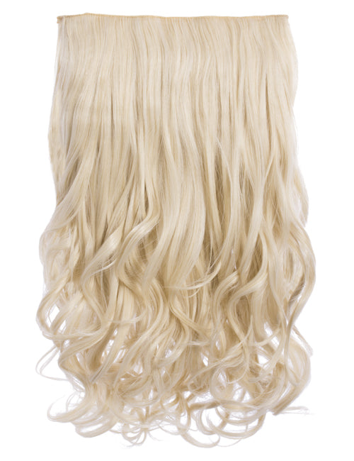One Piece 20" Curly Synthetic Clip In Hair Extensions - G1C