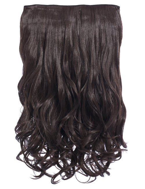 One Piece 20" Curly Synthetic Clip In Hair Extensions - G1C