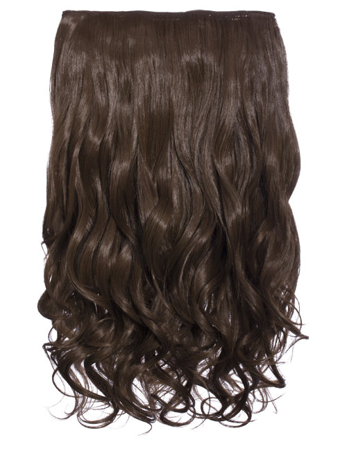 One Piece 20" Curly Synthetic Clip In Hair Extensions - G1C