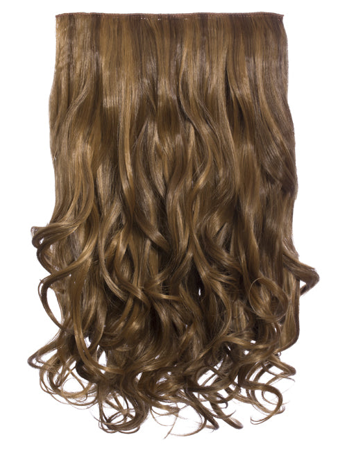 One Piece 20" Curly Synthetic Clip In Hair Extensions - G1C