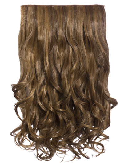 One Piece 20" Curly Synthetic Clip In Hair Extensions - G1C