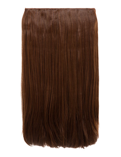 One Piece 24" Straight Synthetic Clip In Hair Extensions - G1STR