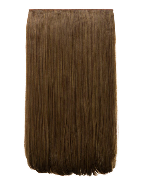 One Piece 24" Straight Synthetic Clip In Hair Extensions - G1STR
