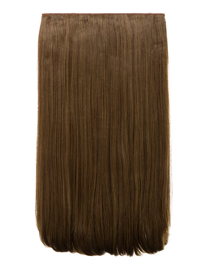 One Piece 24" Straight Synthetic Clip In Hair Extensions - G1STR
