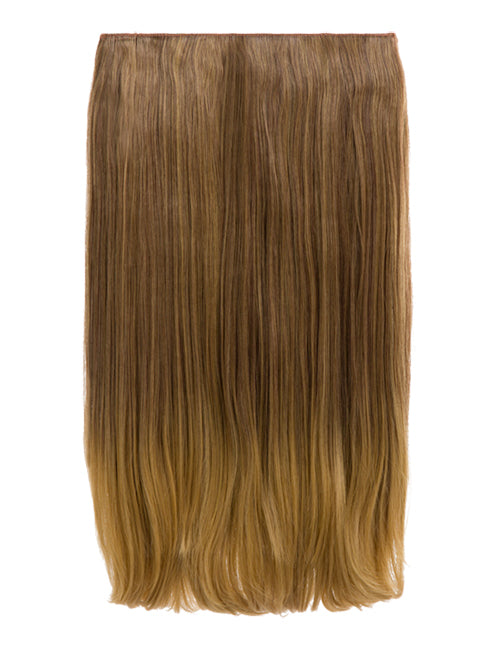One Piece 24" Straight Synthetic Clip In Hair Extensions - G1STR