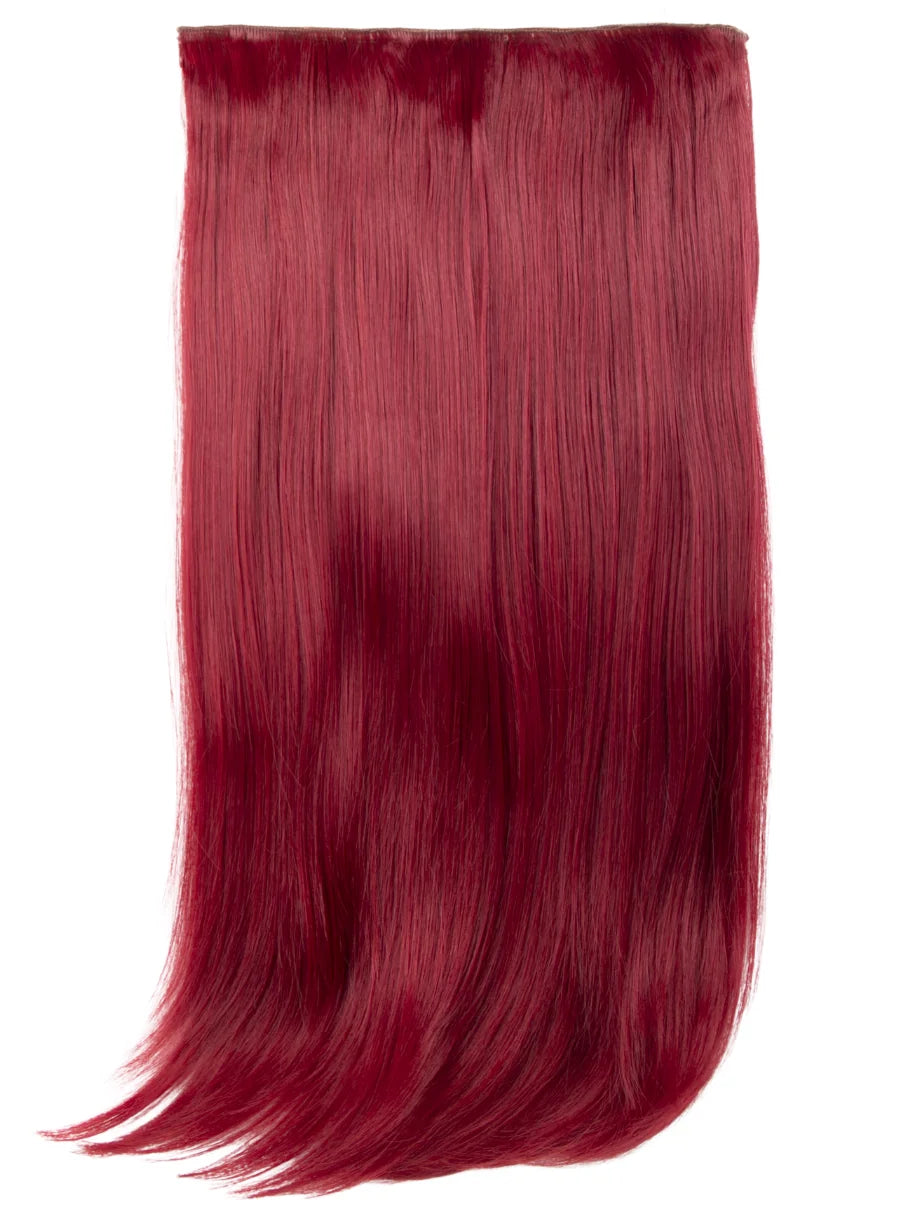 One Piece 24" Straight Synthetic Clip In Hair Extensions - G1STR