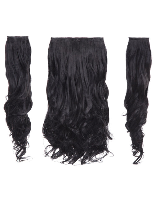 Three Pieces 20" Curly Synthetic Clip in Hair Extensions - G3C
