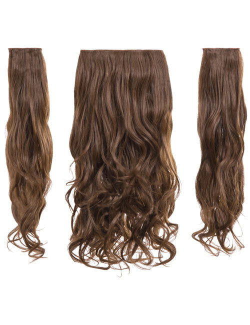 Three Pieces 20" Curly Synthetic Clip in Hair Extensions - G3C