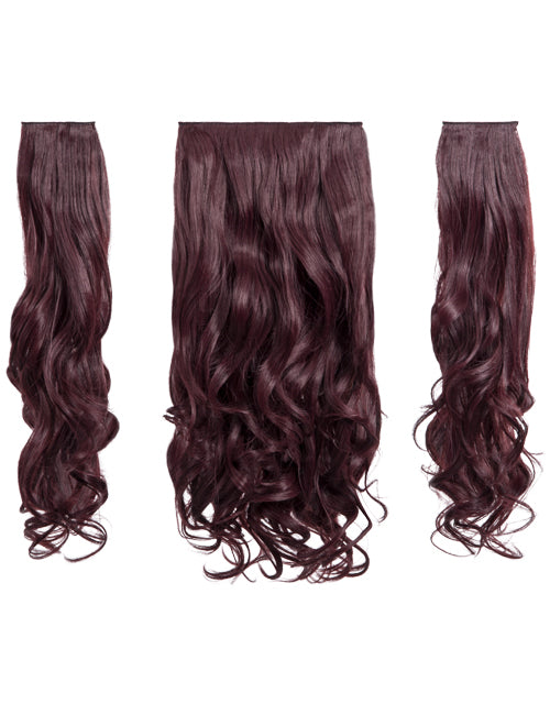Three Pieces 20" Curly Synthetic Clip in Hair Extensions - G3C