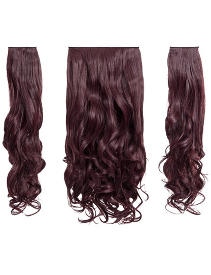 Three Pieces 20" Curly Synthetic Clip in Hair Extensions - G3C