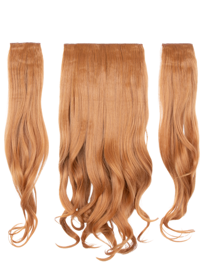 Three Pieces 20" Curly Synthetic Clip in Hair Extensions - G3C