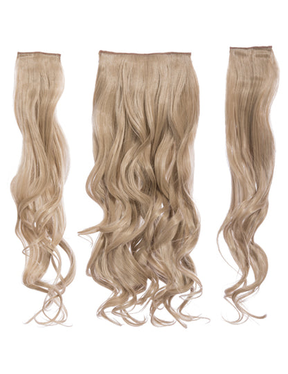 Three Pieces 20" Curly Synthetic Clip in Hair Extensions - G3C